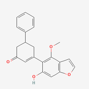 5-(6-Hydroxy-4-methoxy-1-benzofuran-5-yl)-1,6-dihydro[1,1'-biphenyl]-3(2H)-one