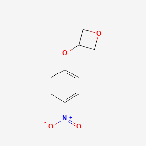 molecular formula C9H9NO4 B1455571 3-(4-硝基苯氧基)氧杂环丁烷 CAS No. 1356114-04-9
