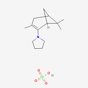 Perchloric acid;1-(3,6,6-trimethyl-2-bicyclo[3.1.1]hept-2-enyl)pyrrolidine