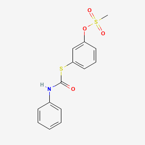 3-[(Phenylcarbamoyl)sulfanyl]phenyl methanesulfonate