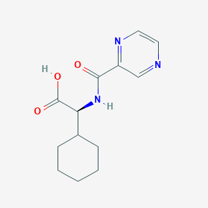 (S)-2-cyclohexyl-2-(pyrazine-2-carboxamido)acetic acid