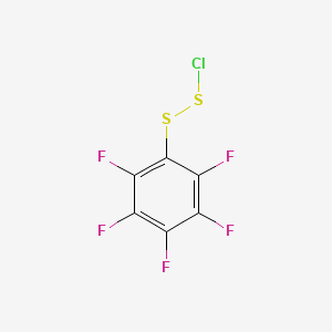 1-(Chlorodisulfanyl)-2,3,4,5,6-pentafluorobenzene