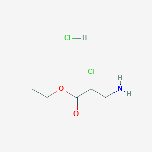 Ethyl 3-amino-2-chloropropanoate--hydrogen chloride (1/1)