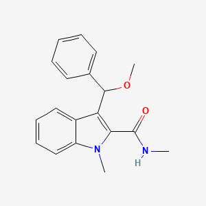 1H-Indole-2-carboxamide, 3-(methoxyphenylmethyl)-N,1-dimethyl-