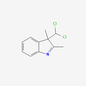 3H-Indole, 3-(dichloromethyl)-2,3-dimethyl-