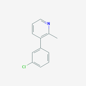 3-(3-Chlorophenyl)-2-methylpyridine