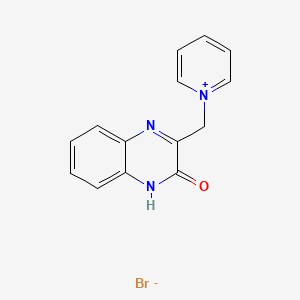 3-(pyridin-1-ium-1-ylmethyl)-1H-quinoxalin-2-one;bromide