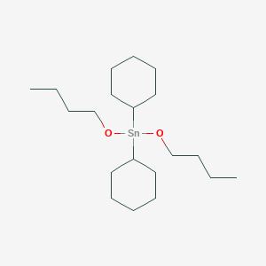 Dibutoxy(dicyclohexyl)stannane