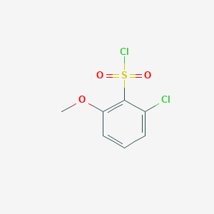 molecular formula C7H6Cl2O3S B1455584 2-Chloro-6-methoxybenzene-1-sulfonyl chloride CAS No. 491850-54-5
