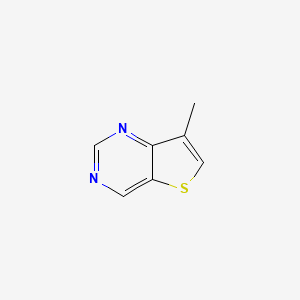 molecular formula C7H6N2S B1455585 7-Methylthieno[3,2-d]pyrimidine CAS No. 871013-26-2