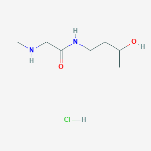 molecular formula C7H17ClN2O2 B1455587 N-(3-Hydroxybutyl)-2-(methylamino)acetamide hydrochloride CAS No. 1220037-55-7