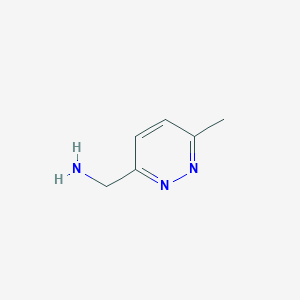 molecular formula C6H9N3 B1455589 (6-甲基吡哒嗪-3-基)甲胺 CAS No. 1004972-49-9