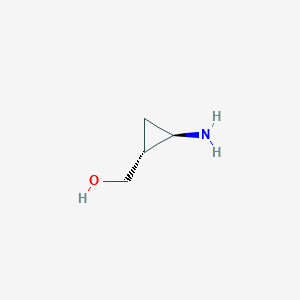 molecular formula C4H9NO B1455590 (trans-2-Aminocyclopropyl)methanol CAS No. 873537-21-4