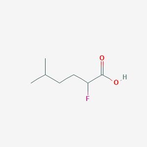 molecular formula C7H13FO2 B1455593 2-Fluoro-5-methylhexanoic acid CAS No. 5659-99-4