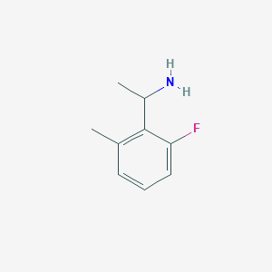 molecular formula C9H12FN B1455600 1-(2-氟-6-甲基苯基)-乙胺 CAS No. 1270478-39-1