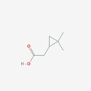molecular formula C7H12O2 B1455601 2-(2,2-Dimethylcyclopropyl)acetic acid CAS No. 68258-20-8
