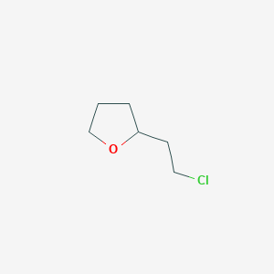 molecular formula C6H11ClO B1455602 2-(2-氯乙基)氧杂环戊烷 CAS No. 80506-21-4