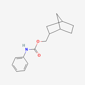 molecular formula C15H19NO2 B14556022 Bicyclo[2.2.1]hept-2-ylmethyl phenylcarbamate CAS No. 61911-77-1