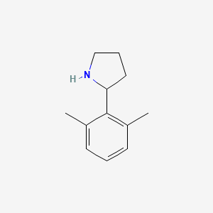 molecular formula C12H17N B1455603 2-(2,6-二甲基苯基)吡咯烷 CAS No. 899365-72-1