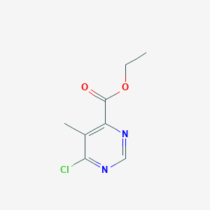 molecular formula C8H9ClN2O2 B1455607 Ethyl 6-chloro-5-methylpyrimidine-4-carboxylate CAS No. 1232059-52-7