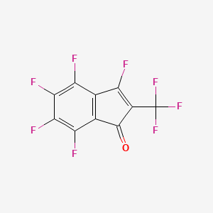 3,4,5,6,7-Pentafluoro-2-(trifluoromethyl)-1H-inden-1-one