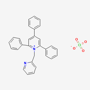 Pyridinium, 2,4,6-triphenyl-1-(2-pyridinylmethyl)-, perchlorate