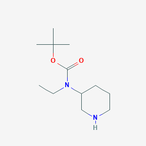 molecular formula C12H24N2O2 B1455619 叔丁基乙基(哌啶-3-基)氨基甲酸酯 CAS No. 1184540-14-4