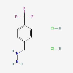 molecular formula C8H11Cl2F3N2 B1455631 (4-(三氟甲基)苄基)肼二盐酸盐 CAS No. 1349718-18-8