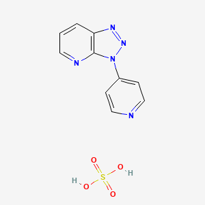 3-Pyridin-4-yltriazolo[4,5-b]pyridine;sulfuric acid