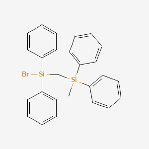 Bromo{[methyl(diphenyl)silyl]methyl}diphenylsilane