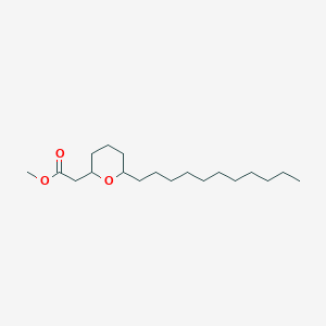 molecular formula C19H36O3 B14556345 Methyl (6-undecyloxan-2-yl)acetate CAS No. 62136-70-3