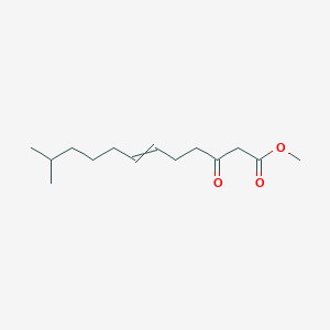 molecular formula C14H24O3 B14556377 Methyl 11-methyl-3-oxododec-6-enoate CAS No. 62151-25-1