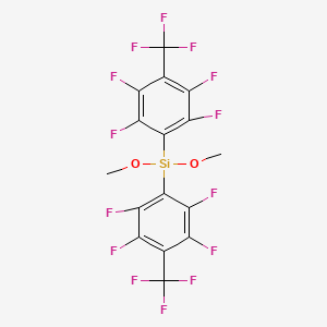 molecular formula C16H6F14O2Si B1455640 二甲氧基双(全氟甲苯基)硅烷 CAS No. 1309602-60-5
