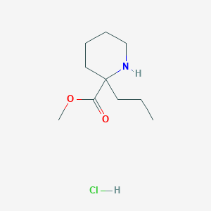 molecular formula C10H20ClNO2 B1455648 Methyl 2-propylpiperidine-2-carboxylatehydrochloride CAS No. 1332529-69-7