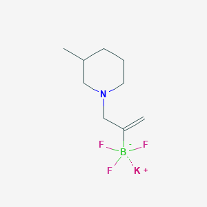 molecular formula C9H16BF3KN B1455660 3-(3-甲基哌啶-1-基)丙-1-烯-2-基三氟硼酸钾 CAS No. 1357559-58-0