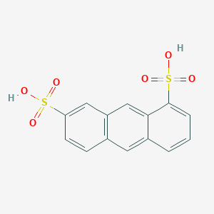 molecular formula C14H10O6S2 B14556664 Anthracene-1,7-disulfonic acid CAS No. 61736-94-5