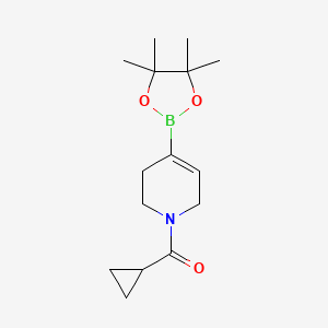 B1455672 Cyclopropyl(4-(4,4,5,5-tetramethyl-1,3,2-dioxaborolan-2-yl)-5,6-dihydropyridin-1(2H)-yl)methanone CAS No. 1616388-38-5