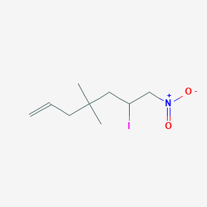 6-Iodo-4,4-dimethyl-7-nitrohept-1-ene