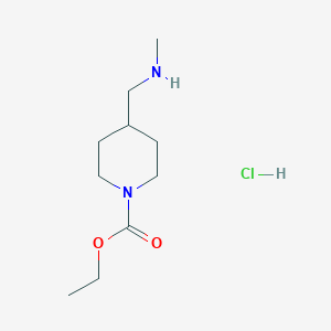 B1455679 Ethyl 4-[(methylamino)methyl]piperidine-1-carboxylate hydrochloride CAS No. 1257849-40-3