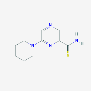 Pyrazinecarbothioamide, 6-(1-piperidinyl)-