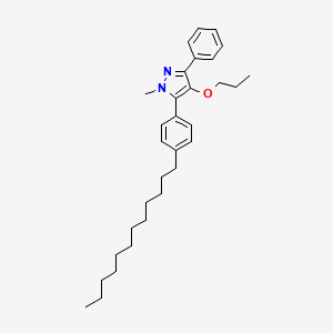 5-(4-Dodecylphenyl)-1-methyl-3-phenyl-4-propoxy-1H-pyrazole