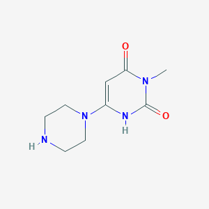 B1455683 3-methyl-6-(piperazin-1-yl)pyrimidine-2,4(1H,3H)-dione CAS No. 1239844-13-3