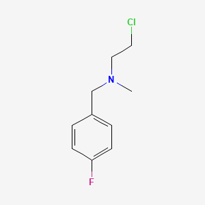B1455684 (2-Chloroethyl)[(4-fluorophenyl)methyl]methylamine CAS No. 709-87-5