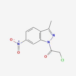 2-Chloro-1-(3-methyl-6-nitro-1H-indazol-1-yl)ethan-1-one