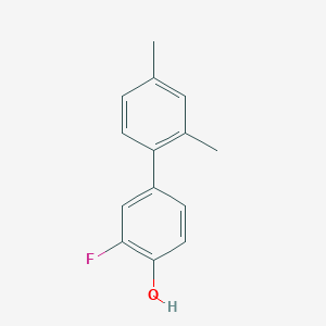 molecular formula C14H13FO B1455690 4-(2,4-二甲基苯基)-2-氟苯酚 CAS No. 1261978-86-2