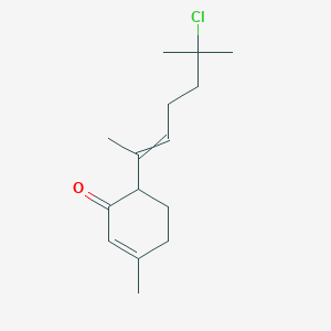 6-(6-Chloro-6-methylhept-2-en-2-yl)-3-methylcyclohex-2-en-1-one