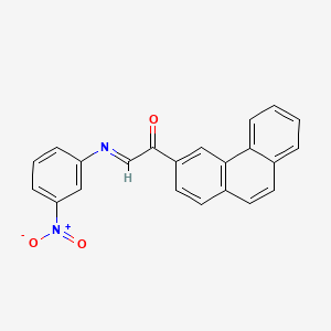 (2E)-2-[(3-Nitrophenyl)imino]-1-(phenanthren-3-yl)ethan-1-one