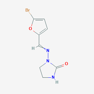 1-{[(5-Bromofuran-2-yl)methylidene]amino}imidazolidin-2-one