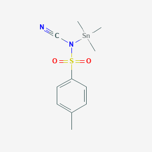 N-Cyano-4-methyl-N-(trimethylstannyl)benzene-1-sulfonamide