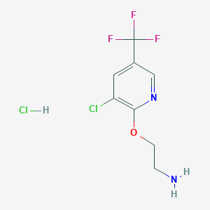 B1455697 2-(2-Aminoethoxy)-3-chloro-5-(trifluoromethyl)pyridine hydrochloride CAS No. 1208081-06-4